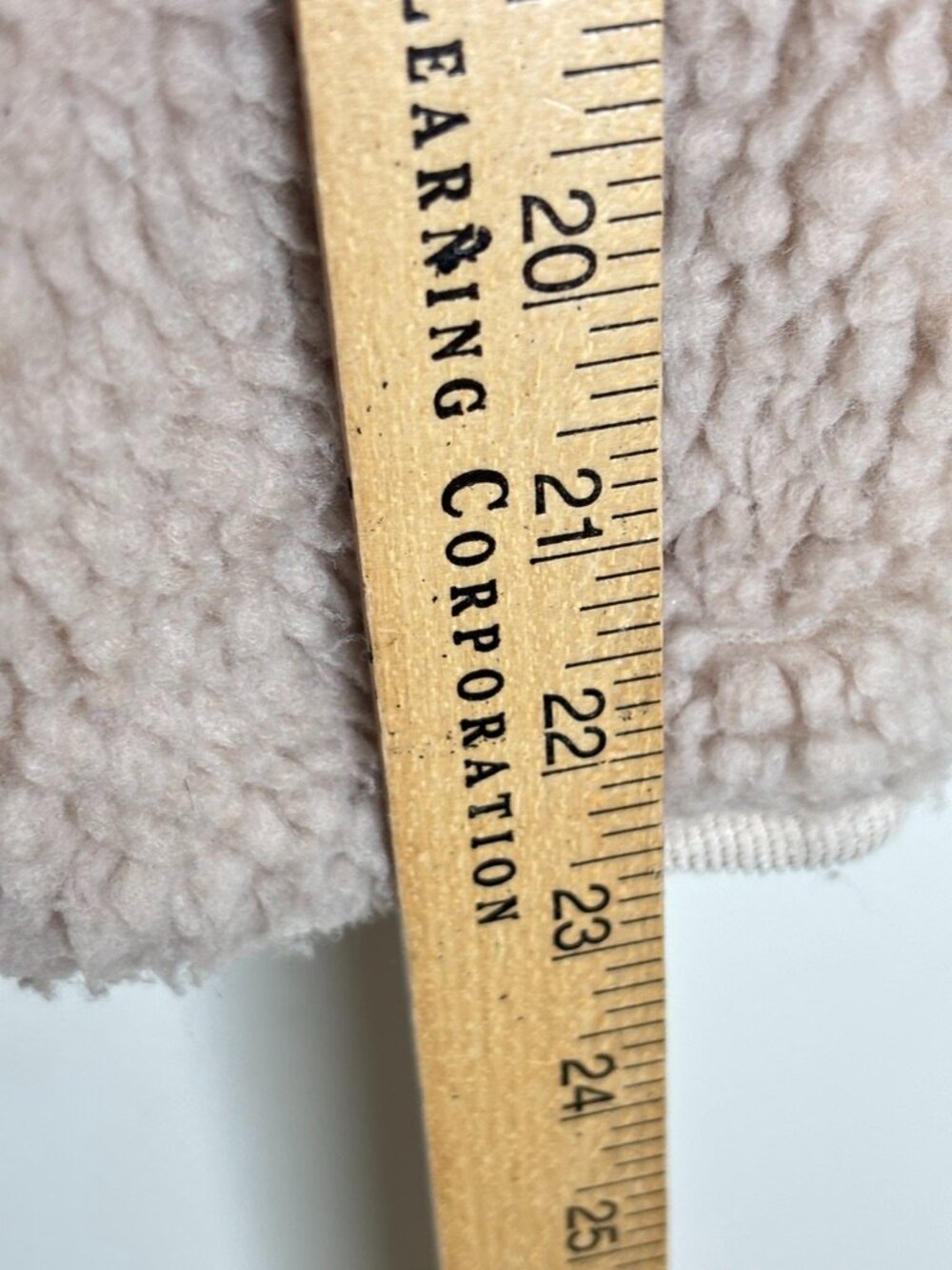 Alex Mill Sherpa Work Jacket S Corduroy Trim Beige Fleece Chore Coat Fisherman - Picture 11 of 11